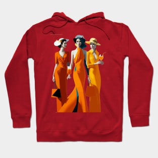 Three art deco women Hoodie